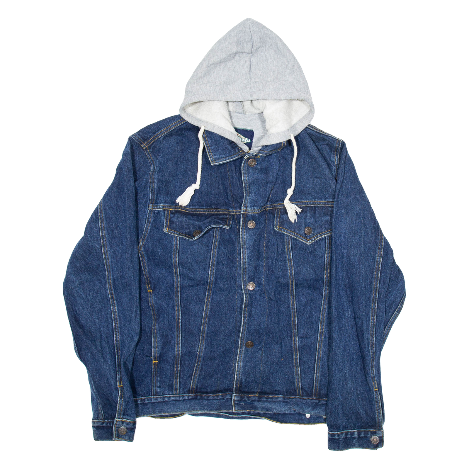 WEEKEND Mens Denim Jacket Blue Hooded M Refurbished - N/A refurbished available on Cerqular