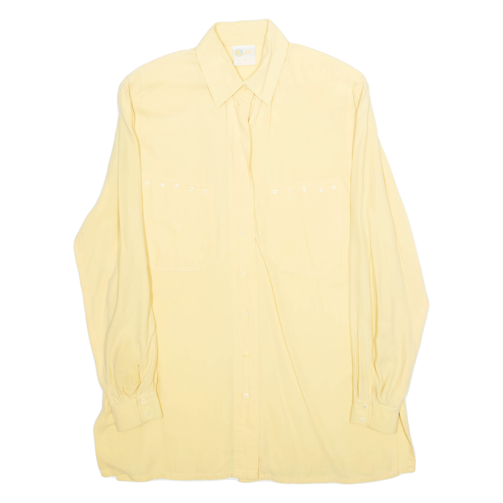 Womens Blouse Yellow Long Sleeve L Refurbished - N/A refurbished available on Cerqular