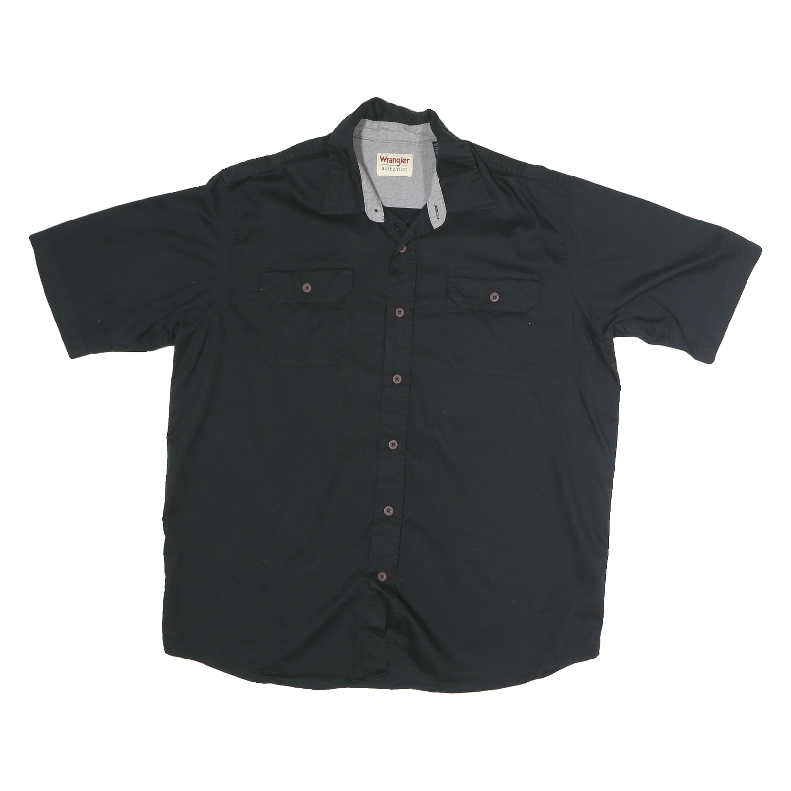 Buy WRANGLER Mens Black Cotton Short Sleeve Shirt L Button Pocket Casual Summer Refurbished - $32.49 WRANGLER Mens Black Cotton Short Sleeve Shirt L Button Pocket Casual Summer Refurbished - N/A refurbished available on Cerqular