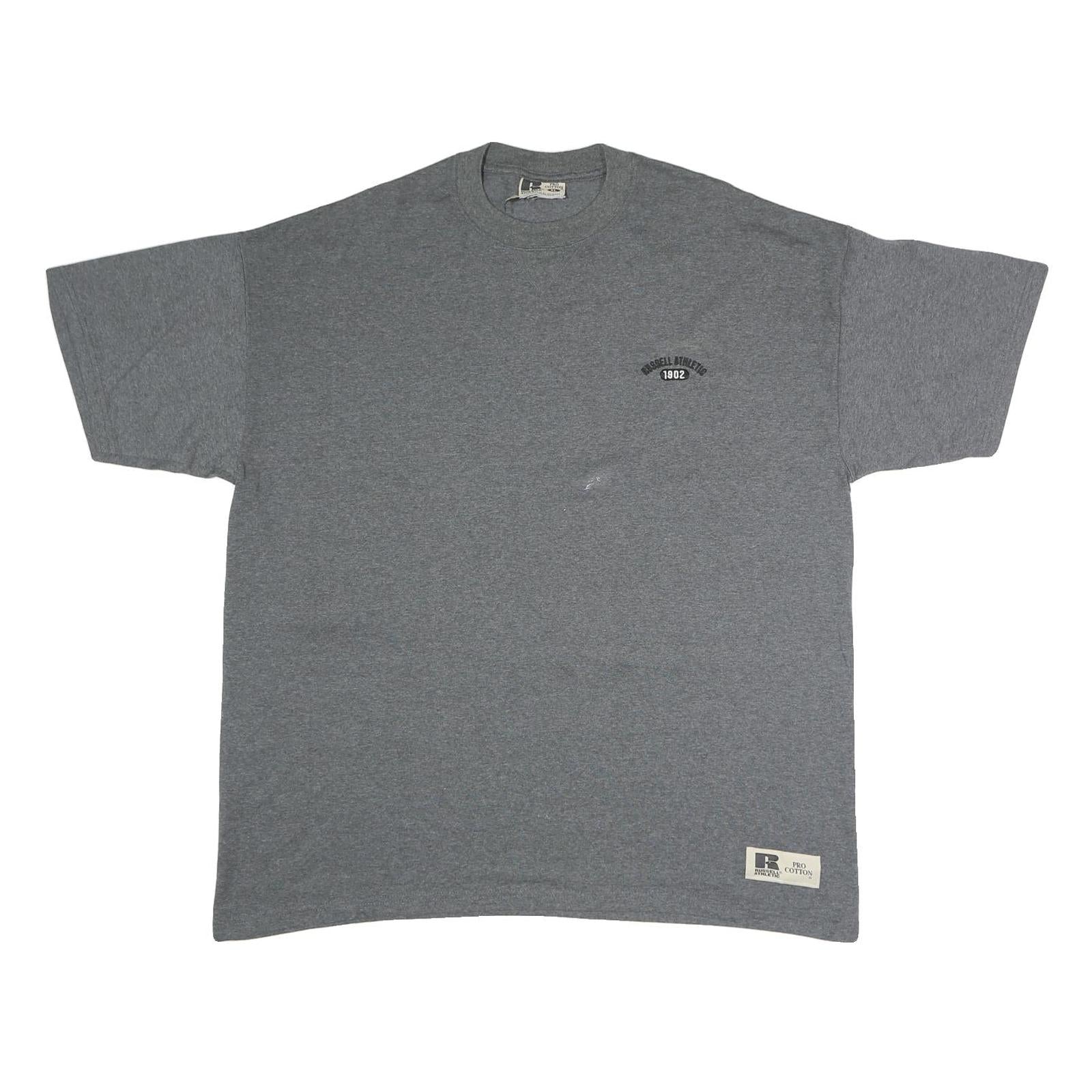 RUSSELL ATHLETIC Mens Grey Graphic T-Shirt XL Short Sleeve Crew Neck Cotton Refurbished - N/A refurbished available on Cerqular