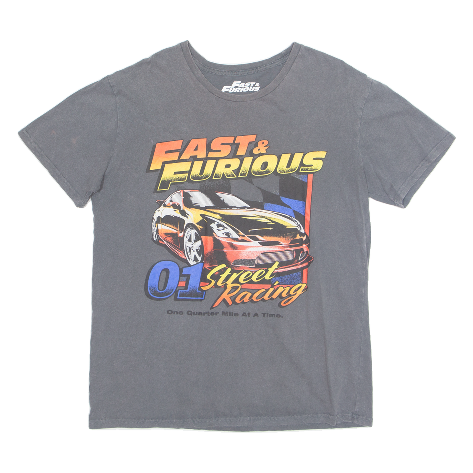 FAST & FURIOUS Street Racing Mens T-Shirt Grey L Refurbished - N/A refurbished available on Cerqular
