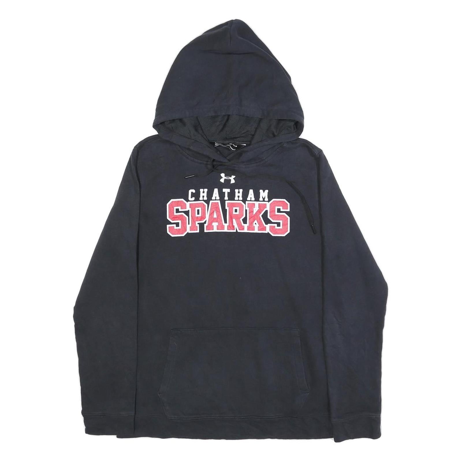 UNDER ARMOUR Womens Black Chatham Sparks Pullover Hoodie M Cotton Blend Refurbished - N/A refurbished available on Cerqular