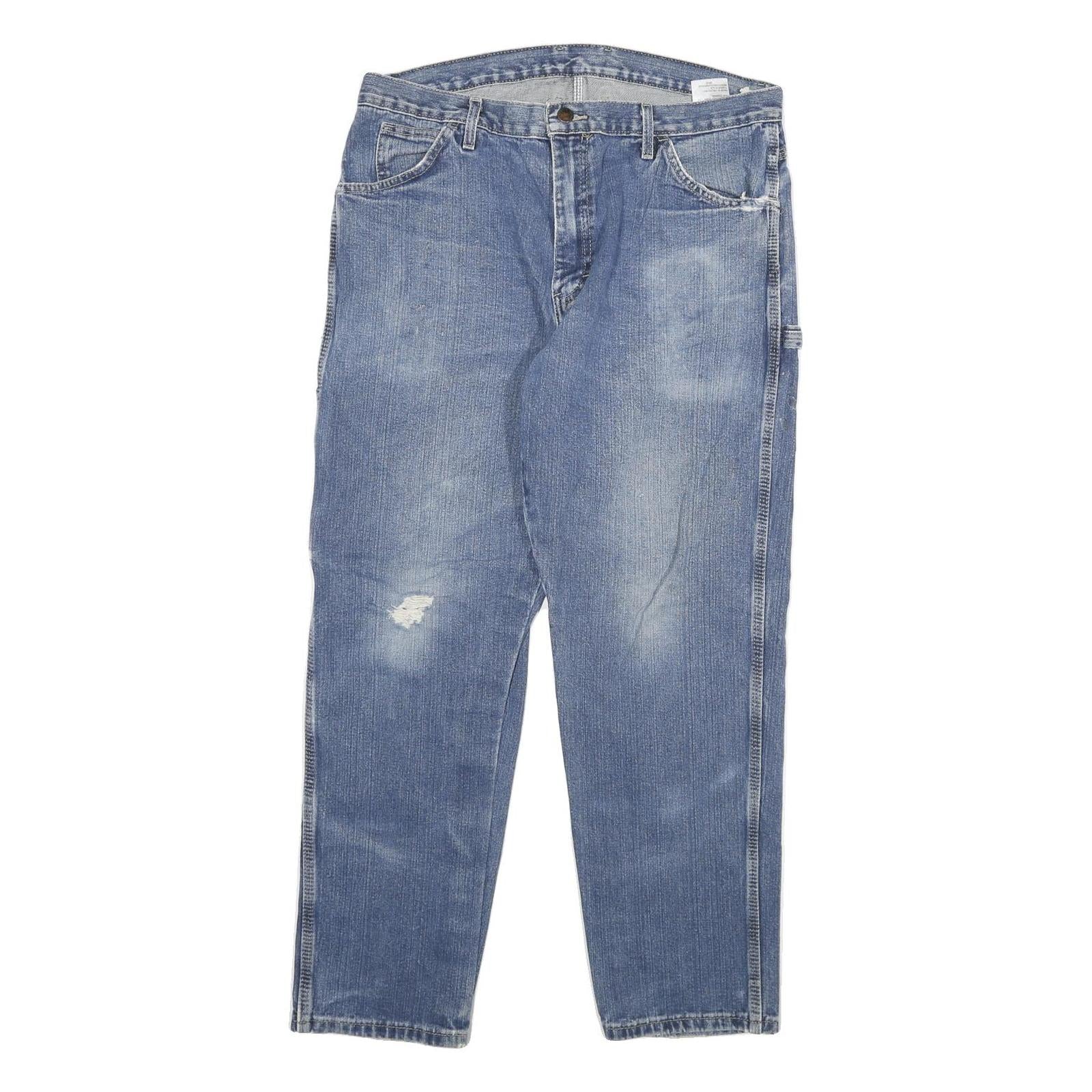 DICKIES Mens Jeans Blue Slim Straight Denim Medium W36 L30 Workwear Utility Refurbished - N/A refurbished available on Cerqular