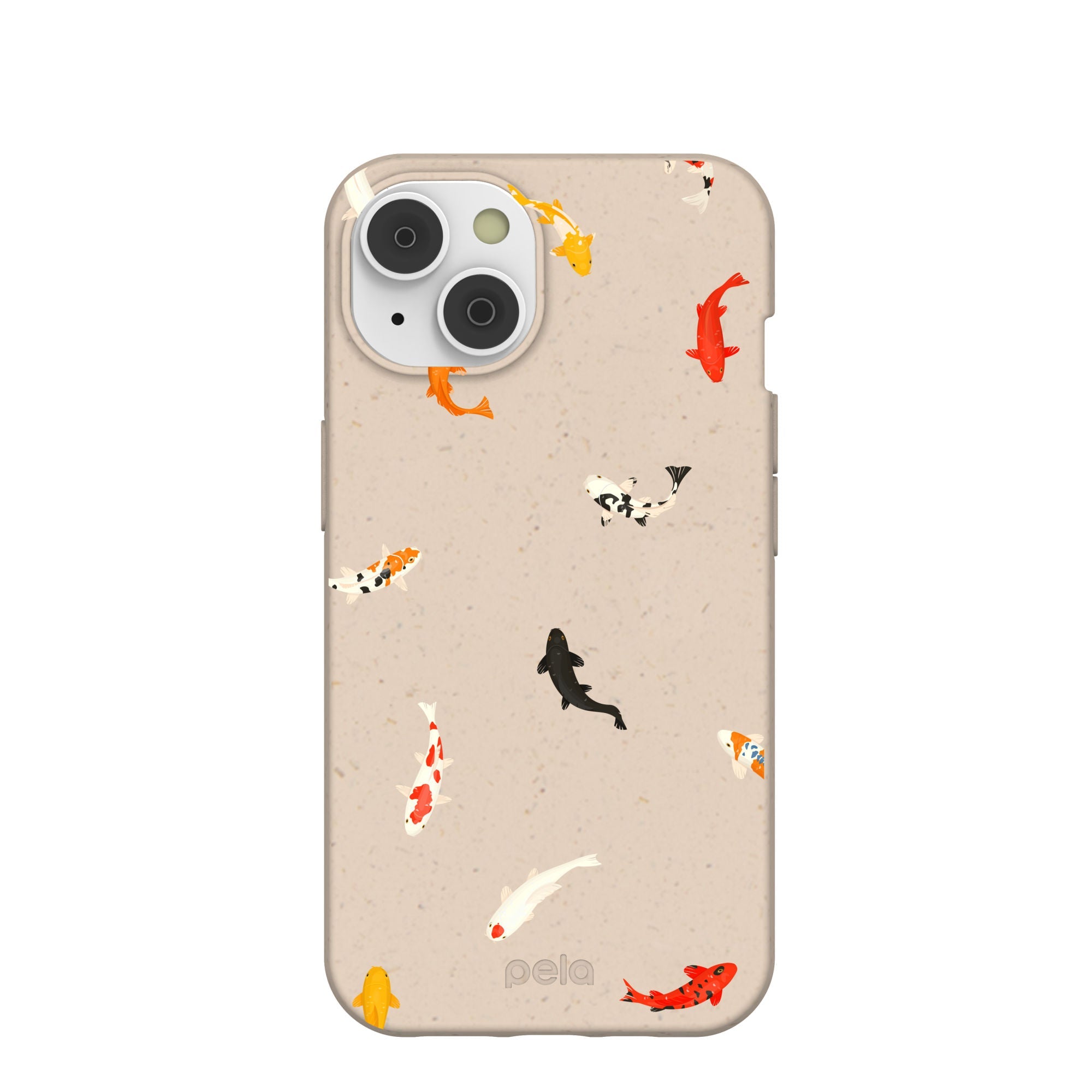Seashell Lil Koi iPhone 14/16e Case Refurbished - Pela Case refurbished available on Cerqular