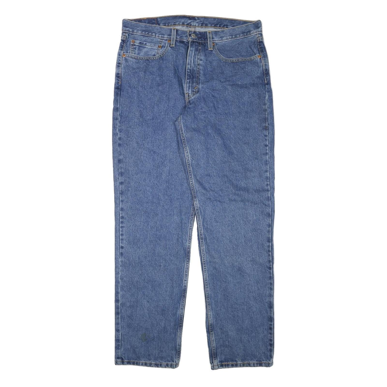 LEVI'S 550 Mens Jeans Blue Regular Straight Denim Medium W35 L34 Classic Fit Refurbished - N/A refurbished available on Cerqular