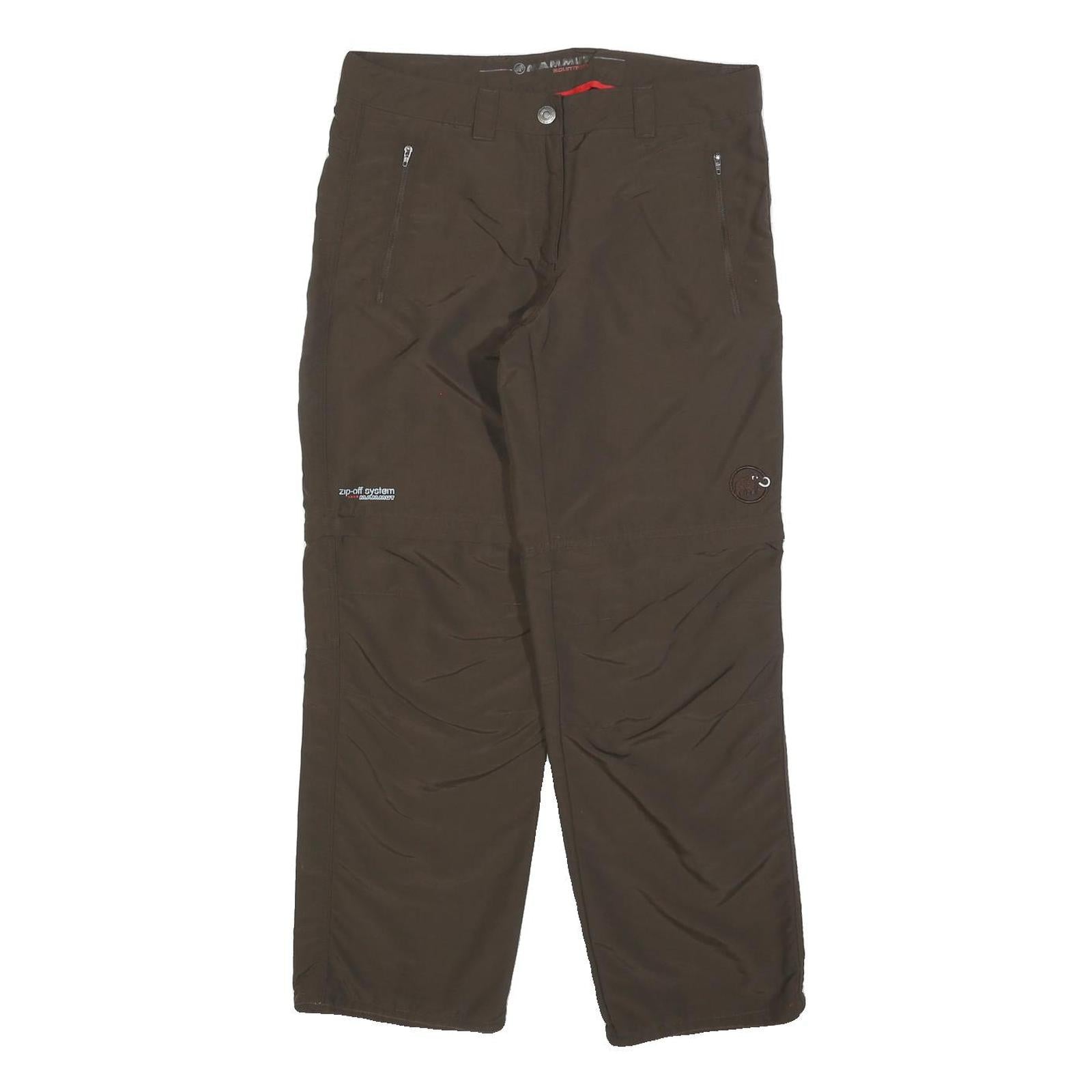 MAMMUT Womens Polyester Blend Brown Regular Straight Trousers W32 L30 Outdoor Refurbished - N/A refurbished available on Cerqular