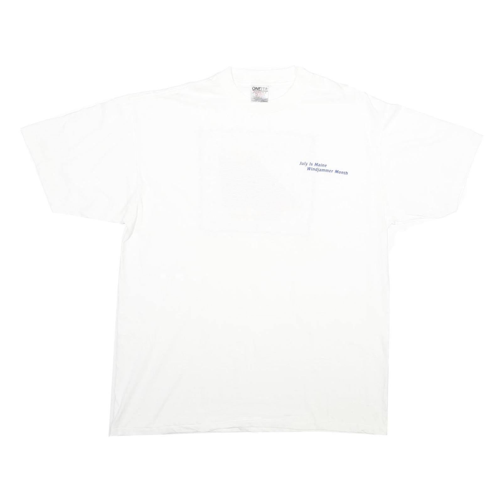 ONEITA Mens White XL Graphic T-Shirt Short Sleeve Crew Neck Cotton Casual Refurbished - N/A refurbished available on Cerqular
