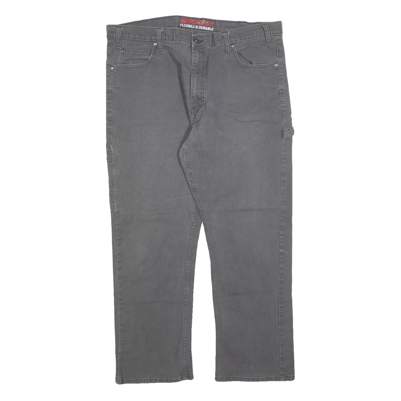 DICKIES Mens Regular Fit Straight Leg Denim Grey Jeans W40 L30 Durable Workwear Refurbished - N/A refurbished available on Cerqular
