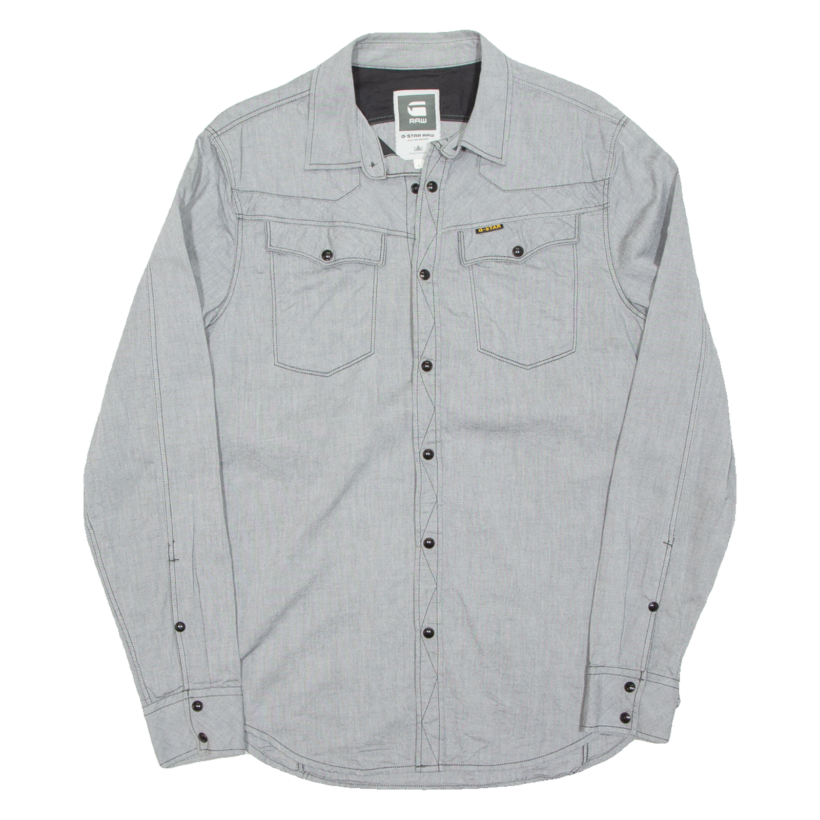 Buy G-STAR Mens Plain Shirt Grey Long Sleeve L Refurbished - $28.59 G-STAR Mens Plain Shirt Grey Long Sleeve L Refurbished - N/A refurbished available on Cerqular