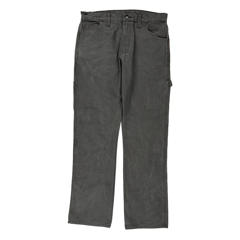 Dickies Carpenter Trousers - 33W 31L Grey Cotton Refurbished - Thrifted (note: this is a term often used to describe second- refurbished available on Cerqular