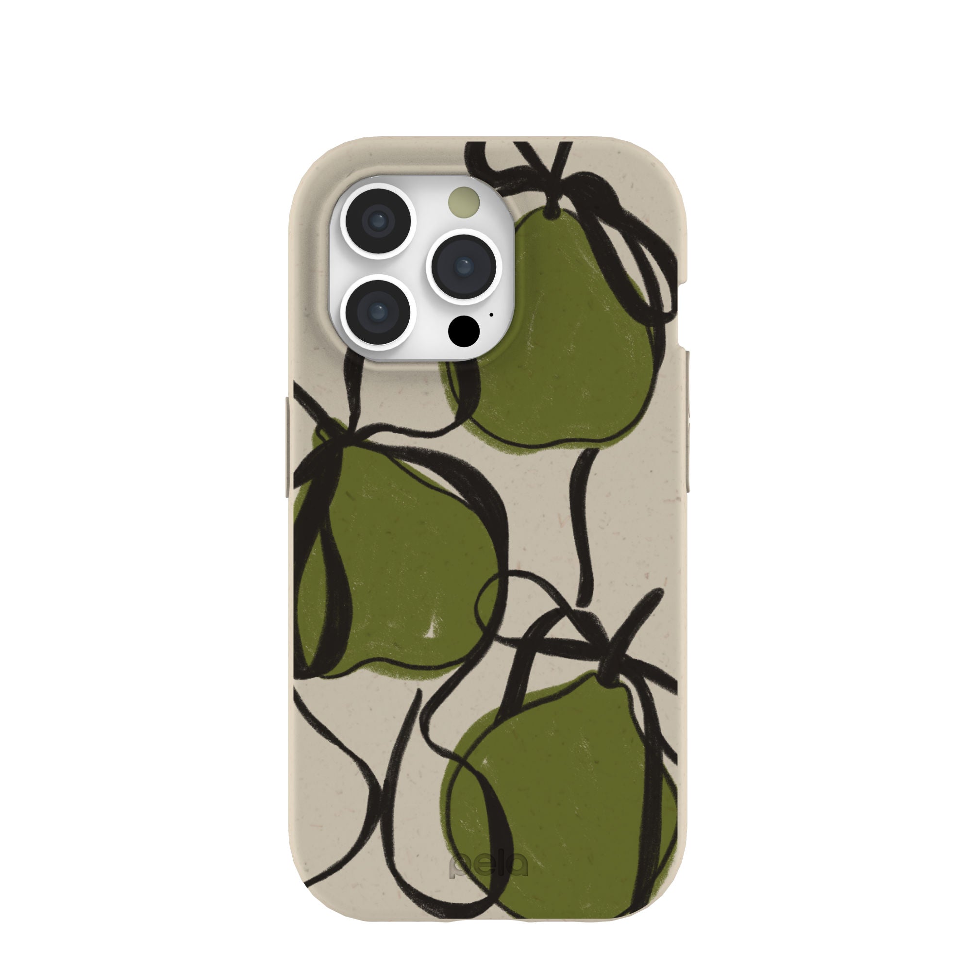 London Fog Sweet Pears iPhone 15 Pro Case Refurbished - Pela Case refurbished available on Cerqular