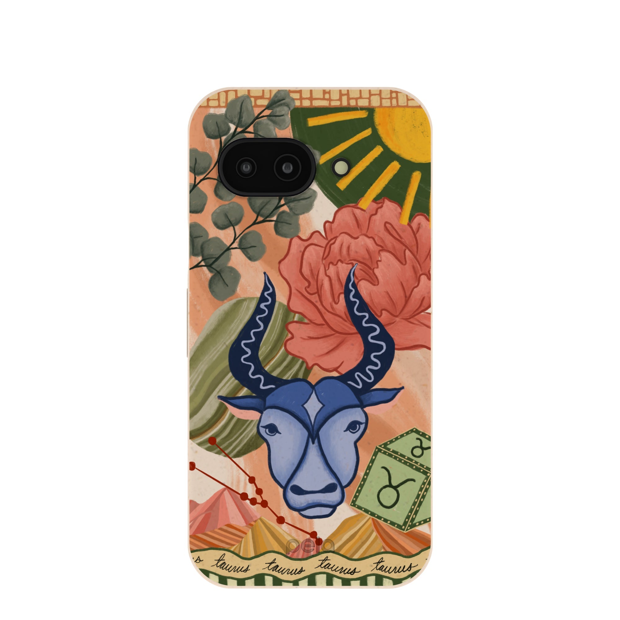 Seashell Taurus Bull Google Pixel 9a Case Refurbished - Pela Case refurbished available on Cerqular