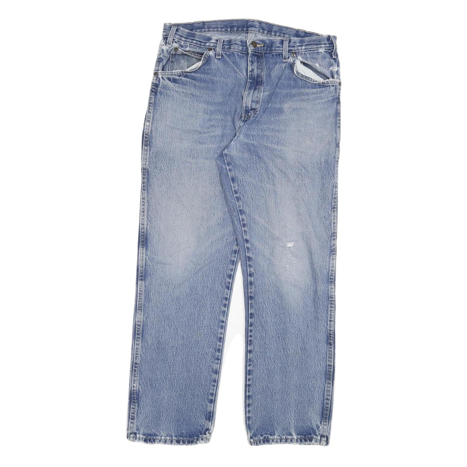 DICKIES Mens Regular Fit Blue Denim Jeans W34 L30 Zip Cotton Blend Refurbished - N/A refurbished available on Cerqular