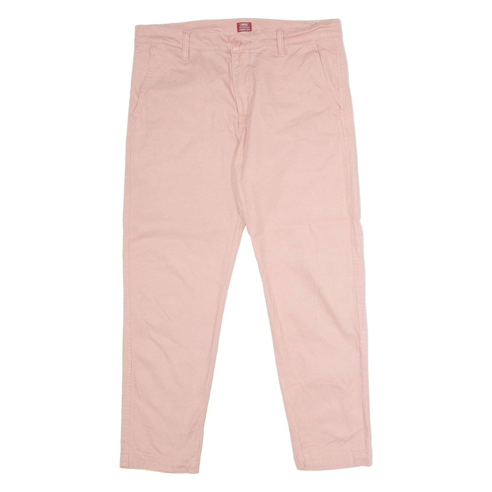 LEVI'S XX Chino Mens Twill Trousers Pink Regular Tapered W32 L29 Refurbished - N/A refurbished available on Cerqular
