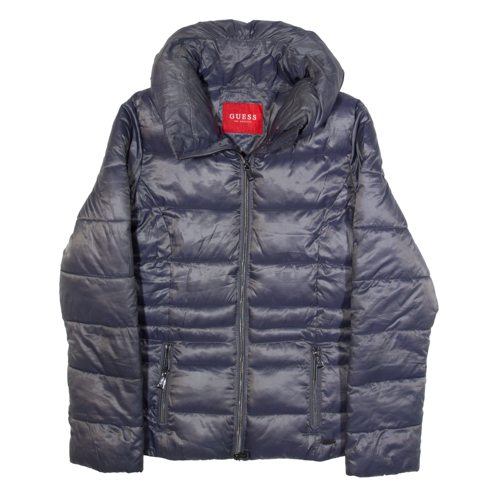 GUESS Womens Puffer Coat Purple M Refurbished - N/A refurbished available on Cerqular