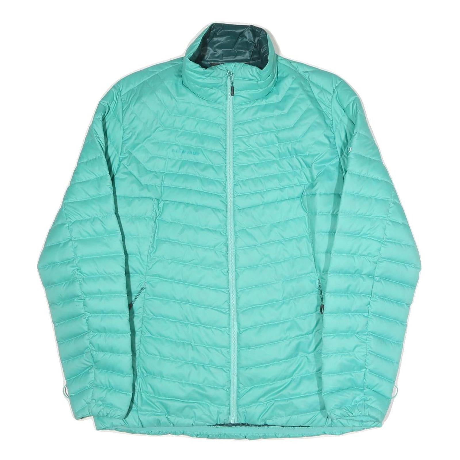 MAMMUT Womens Turquoise Jacket L Polyester Blend Quilted Lightweight Zip Refurbished - N/A refurbished available on Cerqular