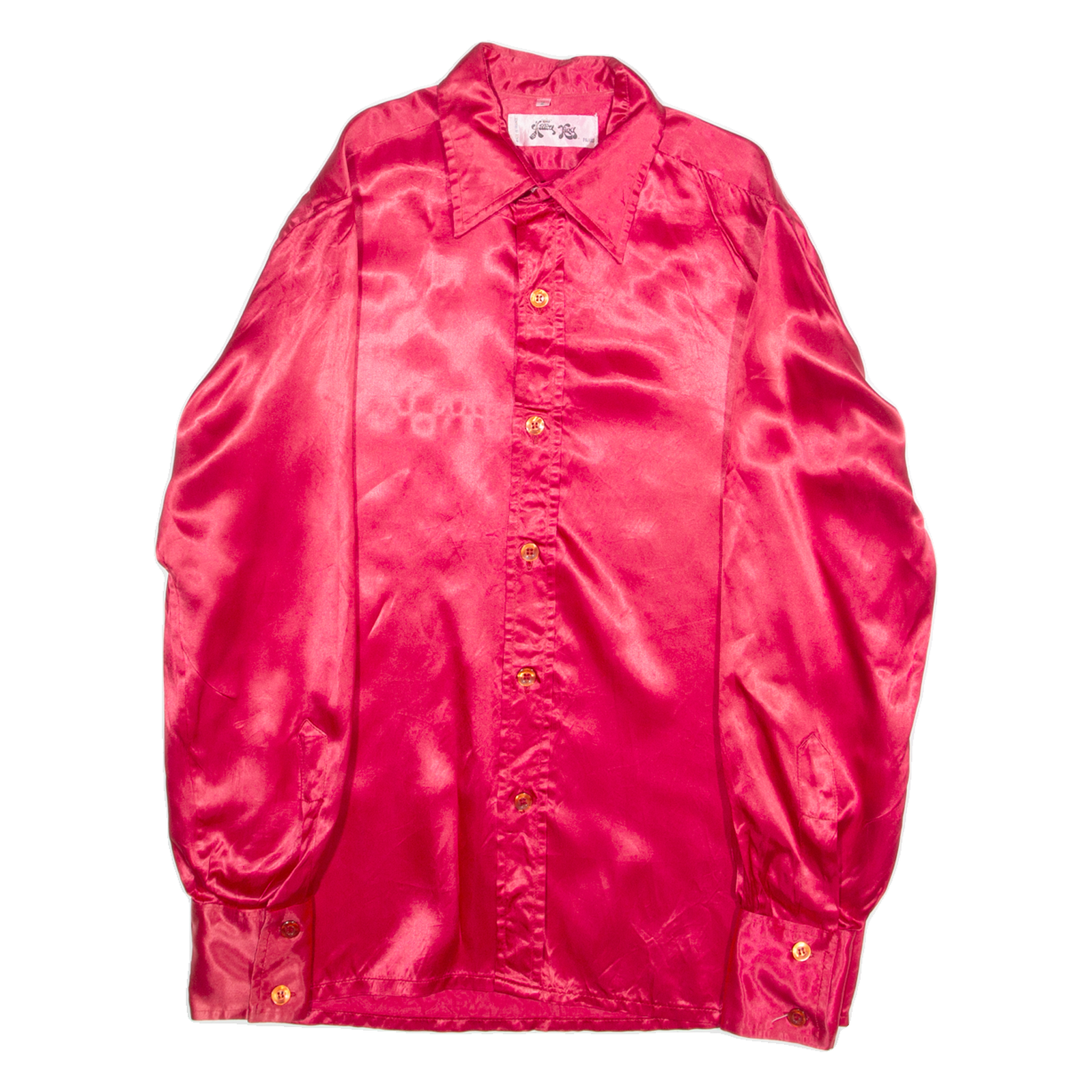 HARRY KIRG Womens Shirt Red Collared Long Sleeve L Refurbished - N/A refurbished available on Cerqular