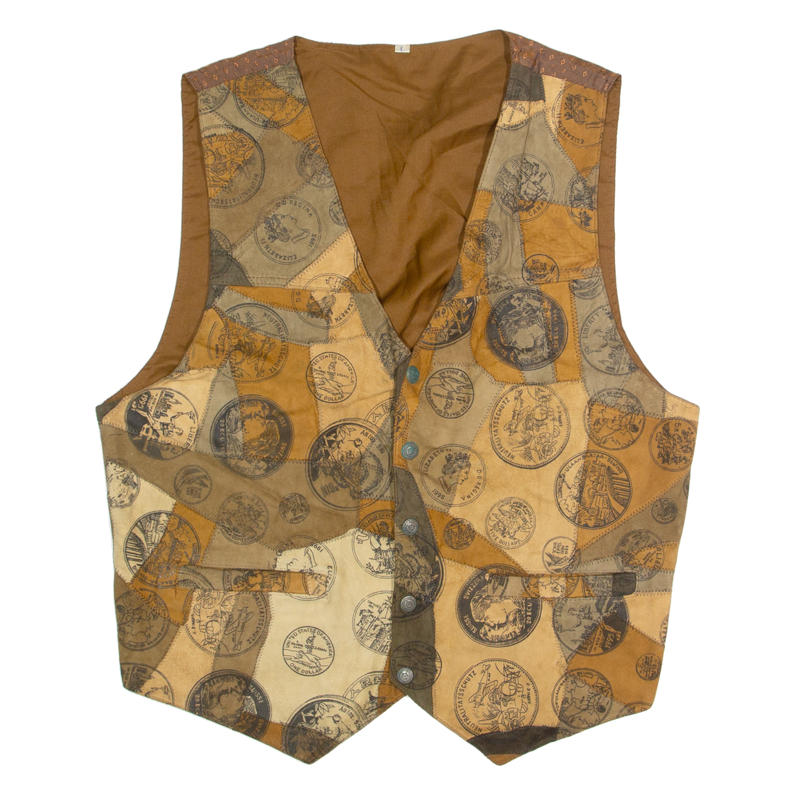 Buy Mens Blazer Waistcoat Brown Leather Suede 90s Patchwork L Refurbished - $59.79 Mens Blazer Waistcoat Brown Leather Suede 90s Patchwork L Refurbished - N/A refurbished available on Cerqular
