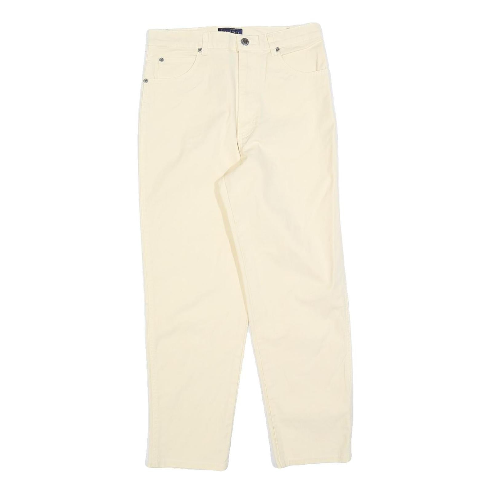 Buy BIAGGINI Womens Cotton Blend Cream Regular Fit Straight Leg Trousers W28 L25 Refurbished - $23.39 BIAGGINI Womens Cotton Blend Cream Regular Fit Straight Leg Trousers W28 L25 Refurbished - N/A refurbished available on Cerqular