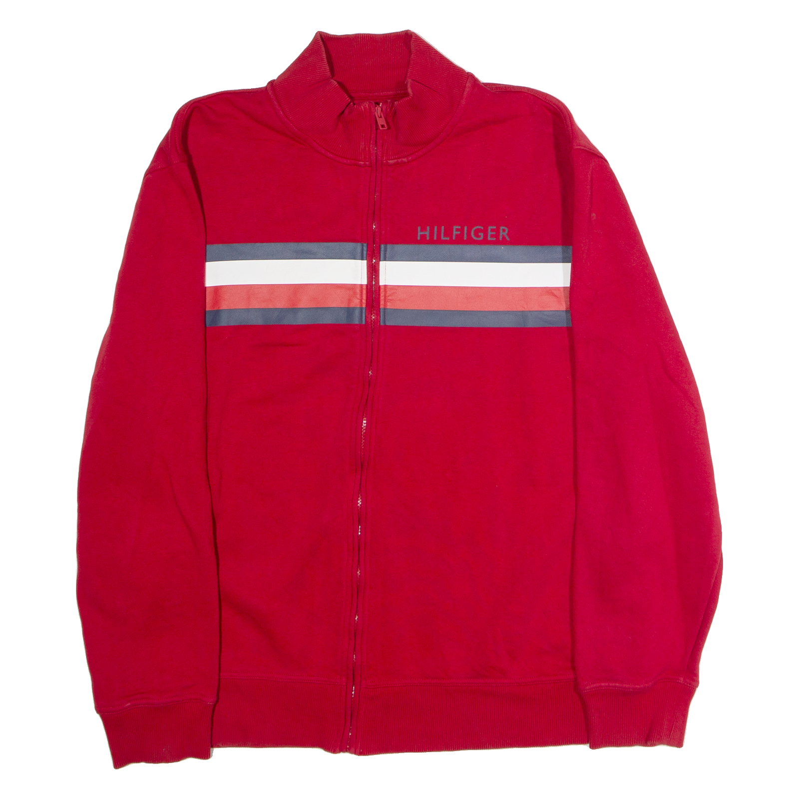 TOMMY HILFIGER Mens Track Jacket Red XL Refurbished - N/A refurbished available on Cerqular