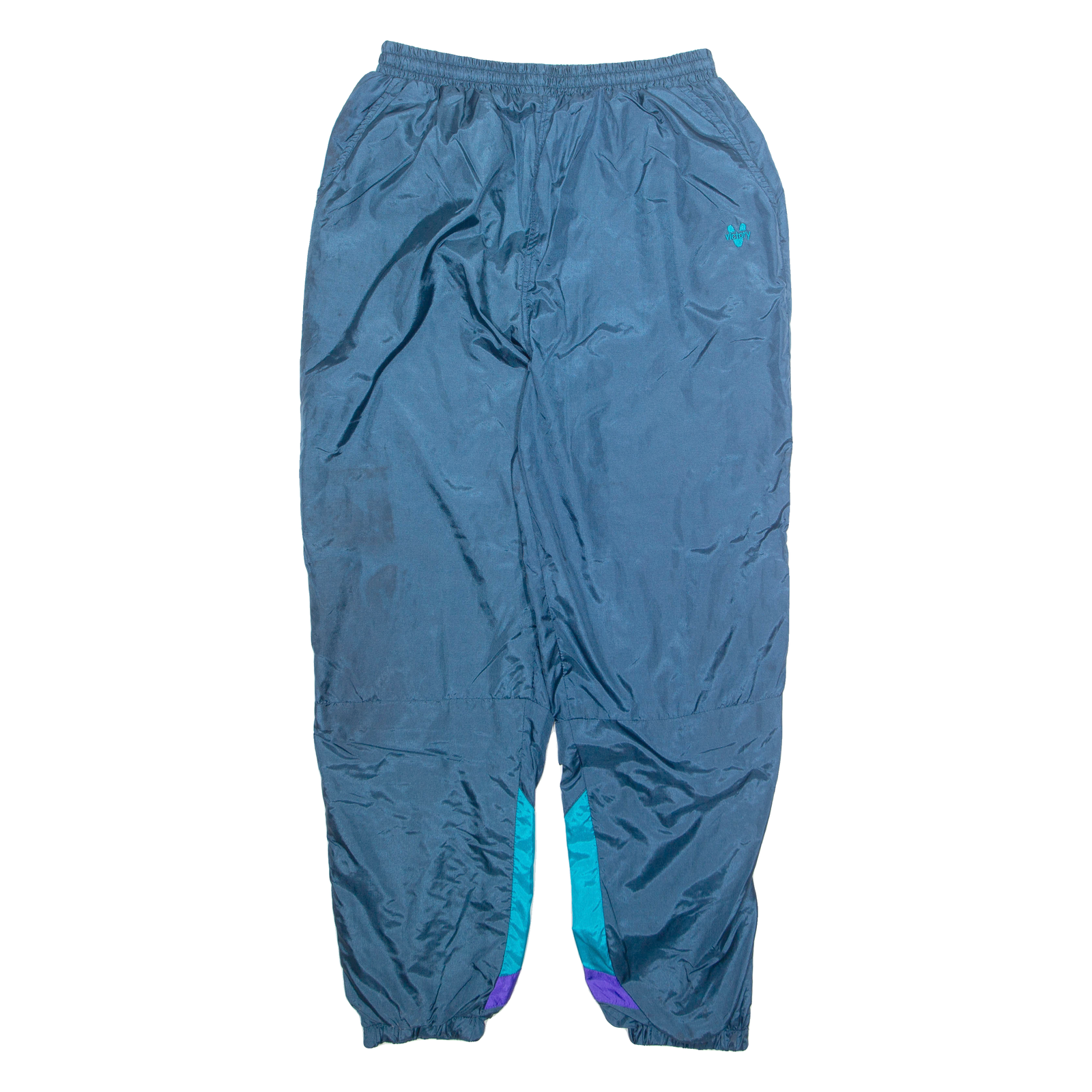 VICTORY Womens Track Pants Blue Tapered XL W28 L29 Refurbished - N/A refurbished available on Cerqular