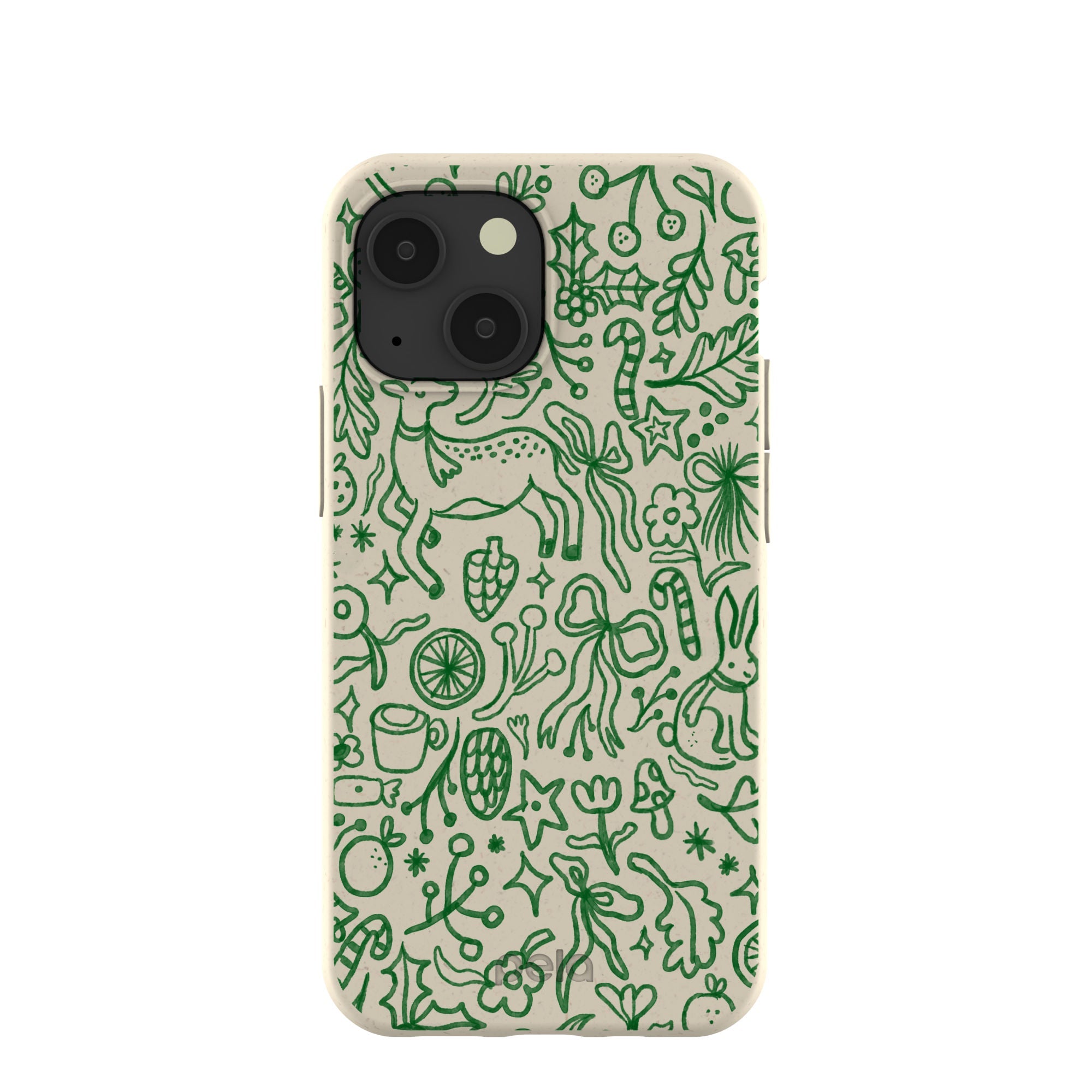 London Fog Cozy Woodland iPhone 13 Mini Case Refurbished - Pela Case refurbished available on Cerqular