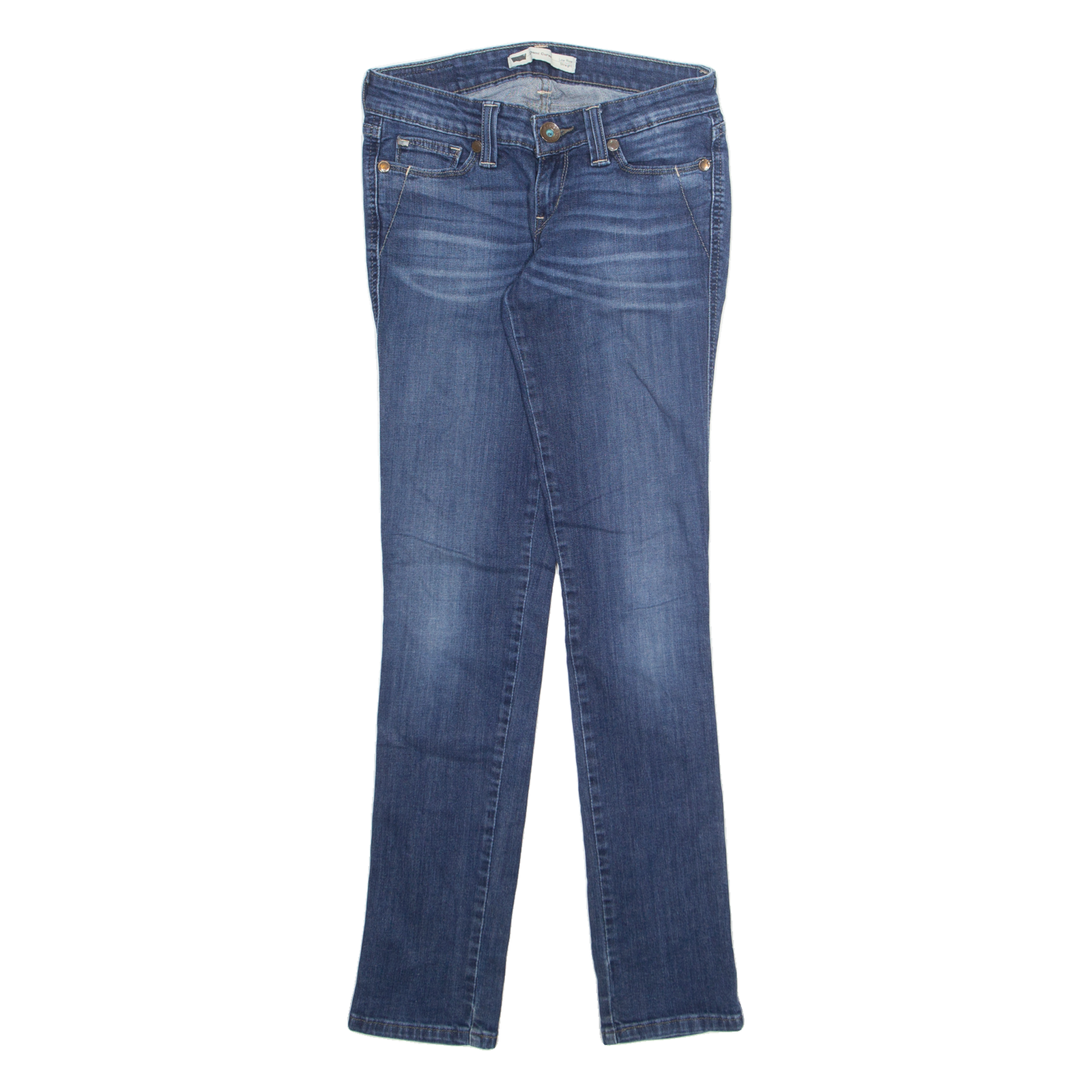 LEVI'S Womens Jeans Blue Slim Straight W26 L32 Refurbished - N/A refurbished available on Cerqular