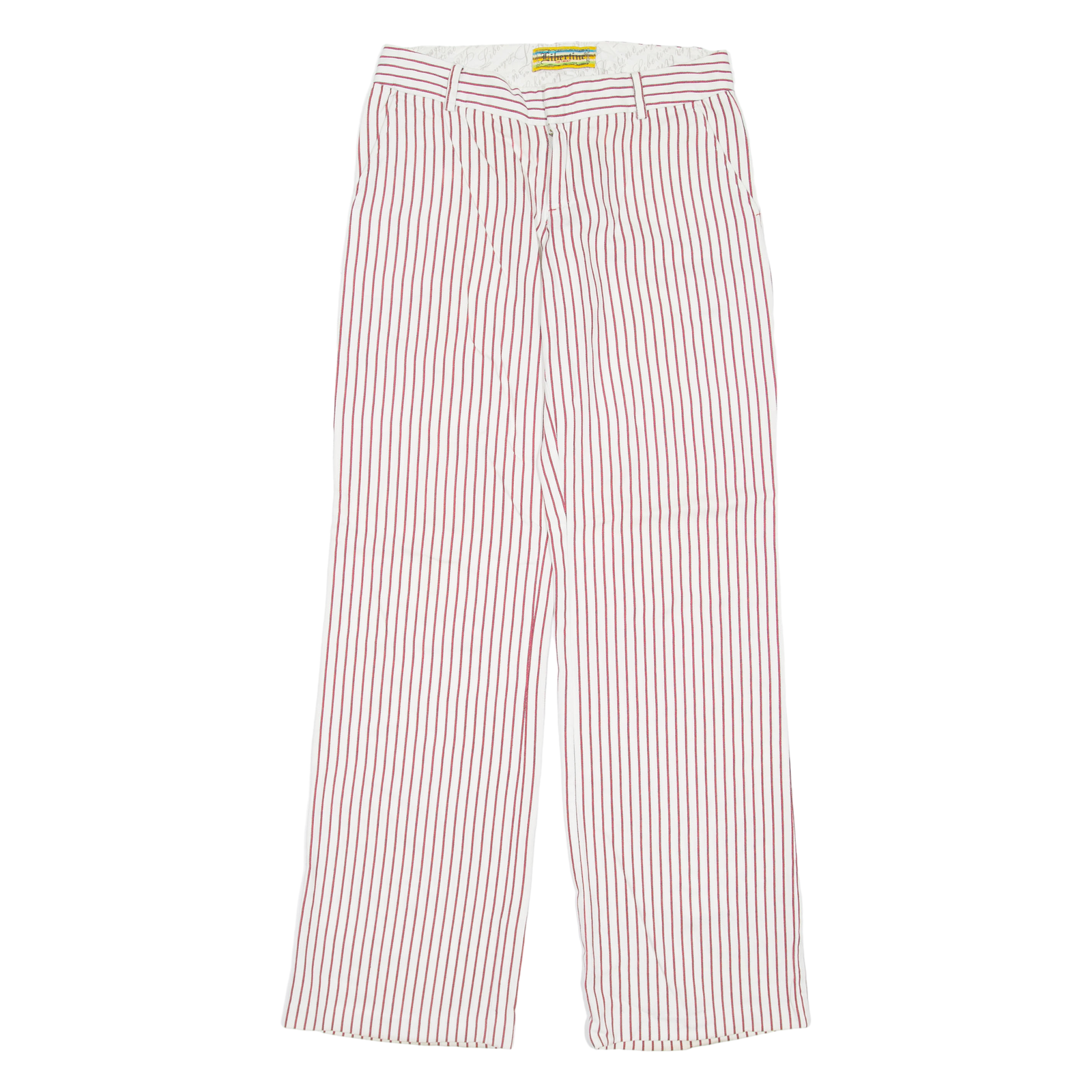 LIBERTINE Striped Womens Trousers Red Regular Straight W29 L33 Refurbished - N/A refurbished available on Cerqular