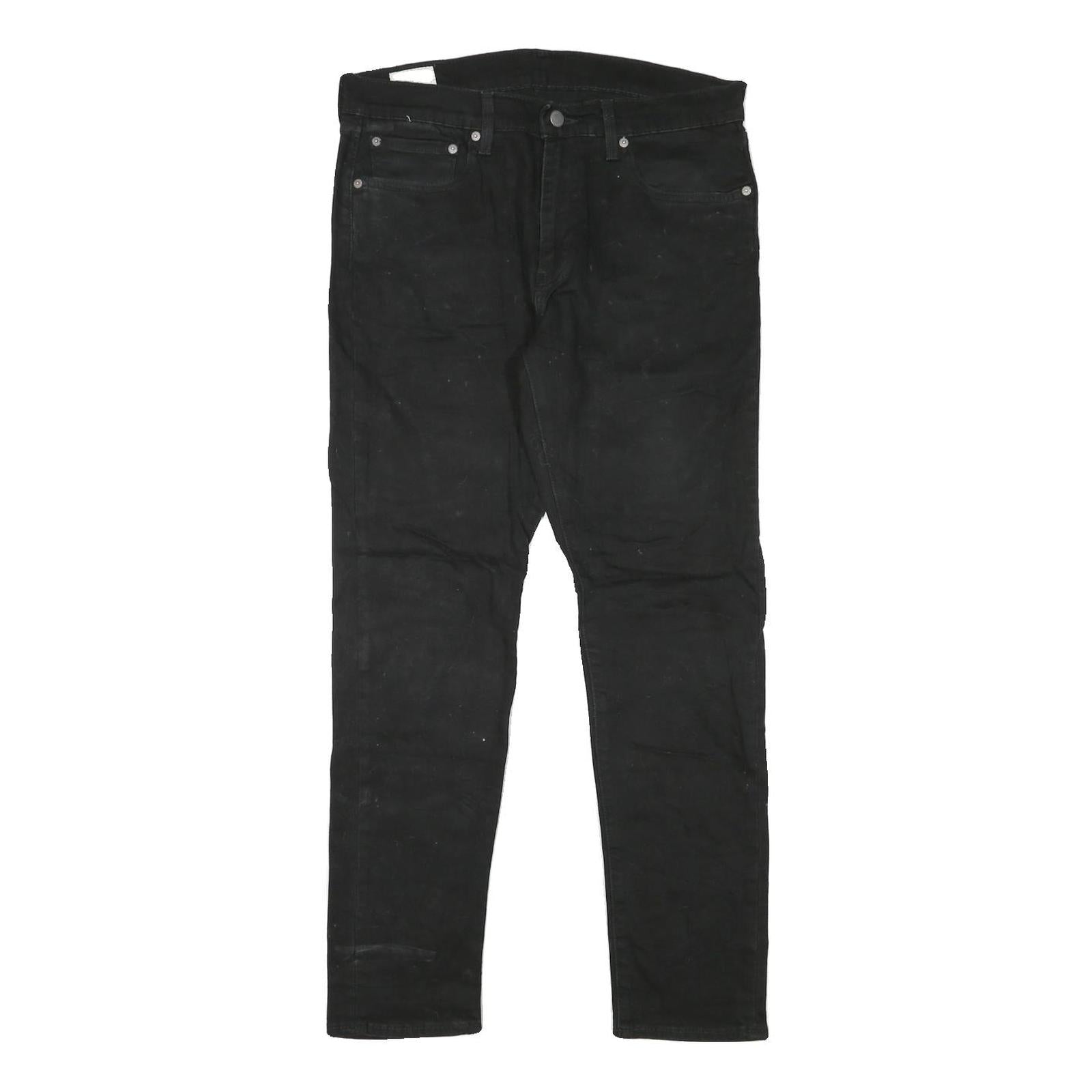 LEVI'S Mens Black Slim Skinny Denim W32 L29 Cotton Blend Zip Casual Jeans Refurbished - N/A refurbished available on Cerqular