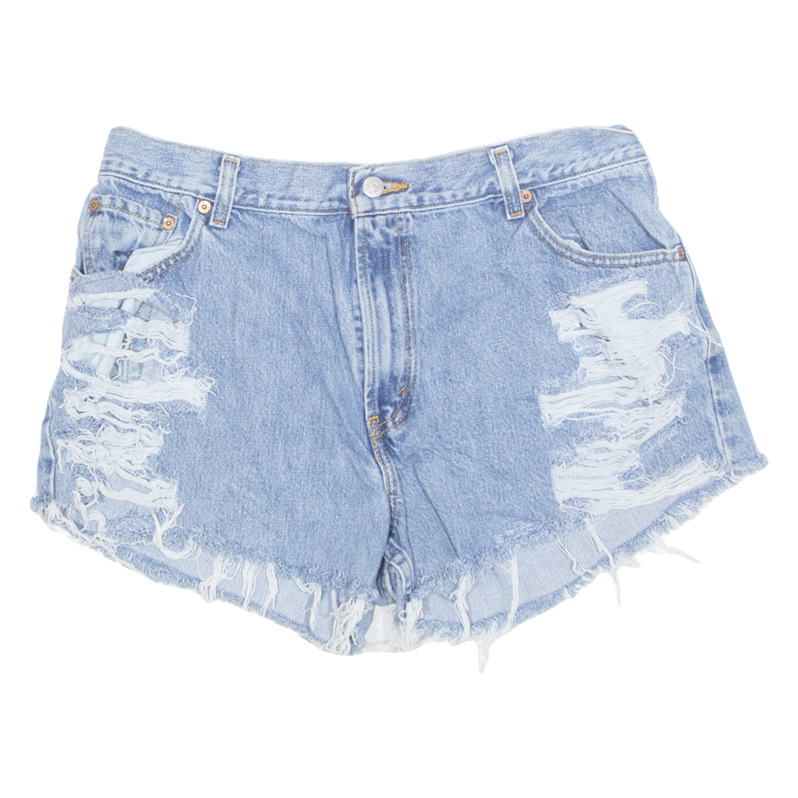 LEVI'S Cut Off Distressed 550 Womens Denim Shorts Blue M W33 Refurbished - N/A refurbished available on Cerqular