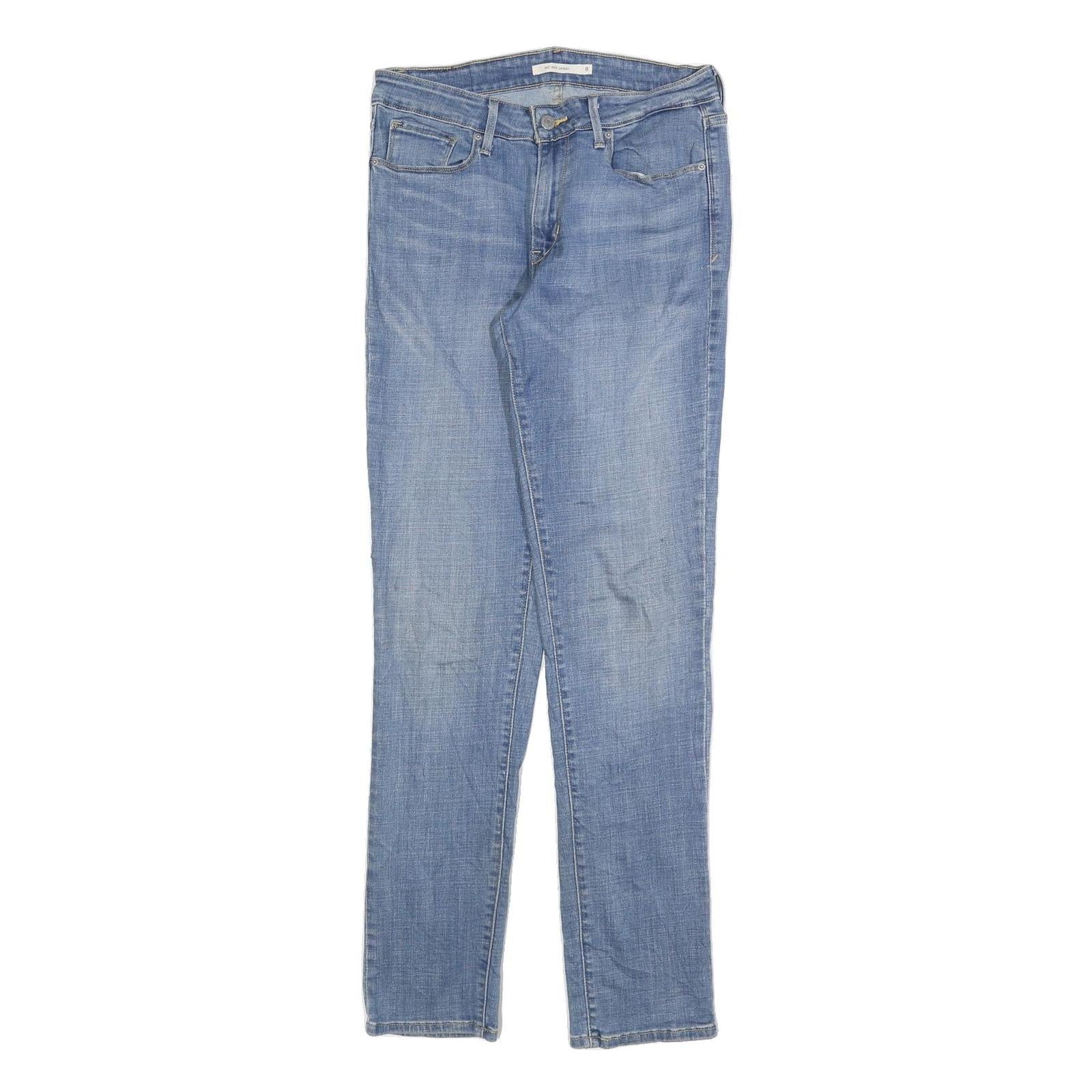 LEVI'S Womens Slim Blue Denim Light Jeans W28 L32 Stylish Comfort Zip Closure Refurbished - N/A refurbished available on Cerqular