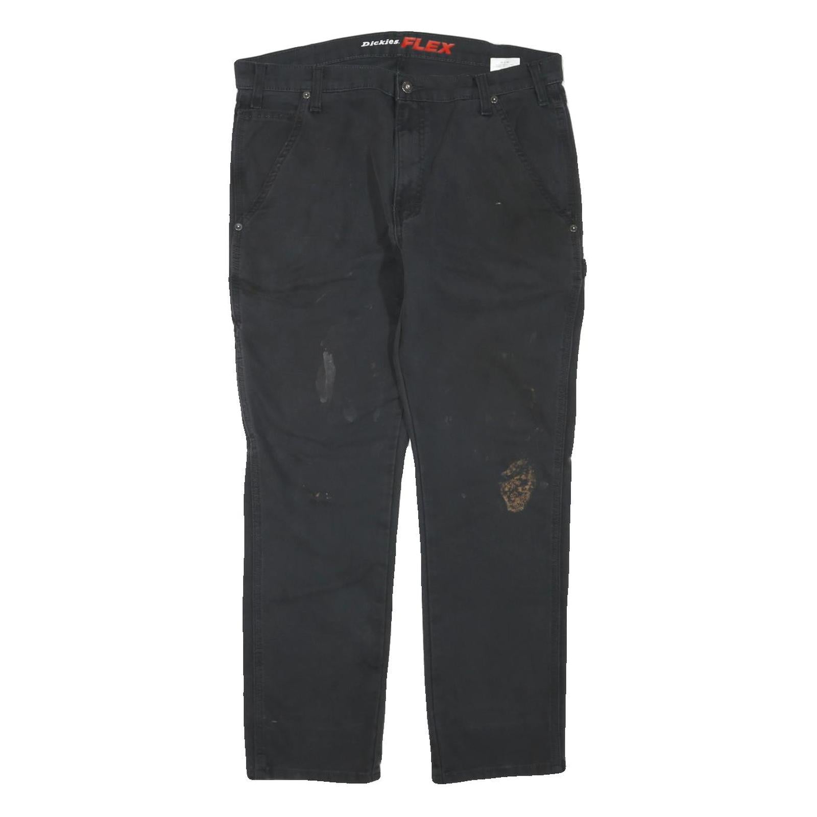 Buy DICKIES Mens Black Cotton Blend Regular Fit Straight Leg Trousers W34 L30 Refurbished - $31.19 DICKIES Mens Black Cotton Blend Regular Fit Straight Leg Trousers W34 L30 Refurbished - N/A refurbished available on Cerqular