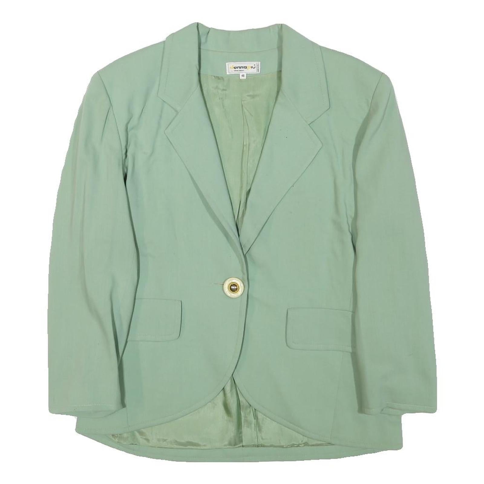 Buy DONNA PIU Womens Green Wool Button Jacket M Wool Classic Tailored Lapel Plain Refurbished - $37.69 DONNA PIU Womens Green Wool Button Jacket M Wool Classic Tailored Lapel Plain Refurbished - N/A refurbished available on Cerqular