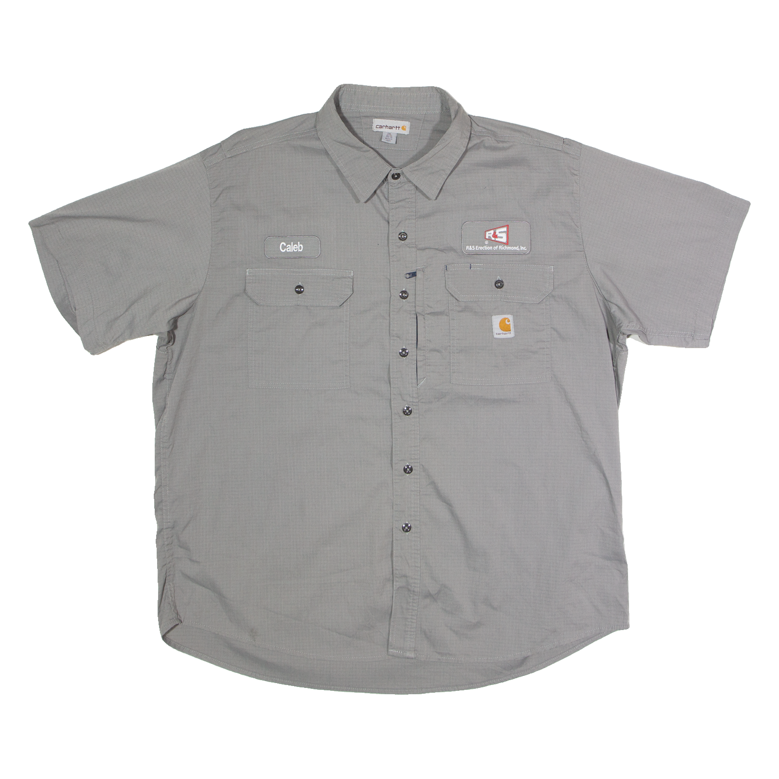 CARHARTT R&S Erection 'Caleb' Mens Worker Shirt Grey 2XL Refurbished - N/A refurbished available on Cerqular