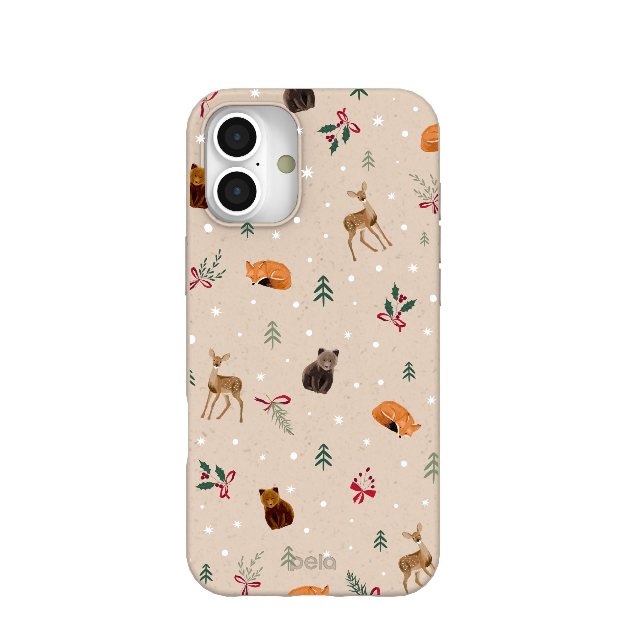 Seashell Winter Woodland iPhone 16 Plus Case Refurbished - Pela Case refurbished available on Cerqular