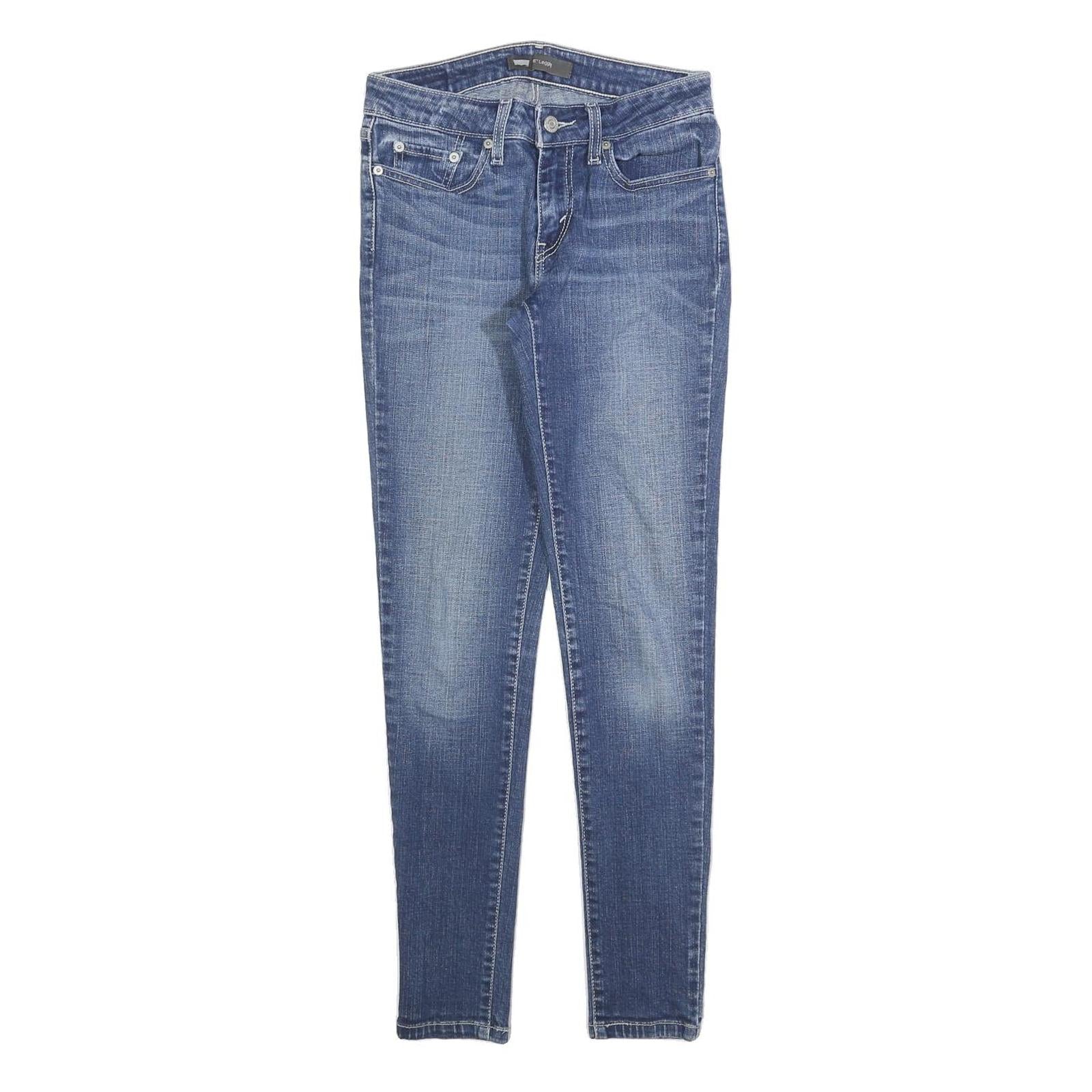 LEVI'S 535 Womens Slim Blue Denim Medium Wash W26 L30 Slim Fit Jeans Refurbished - N/A refurbished available on Cerqular