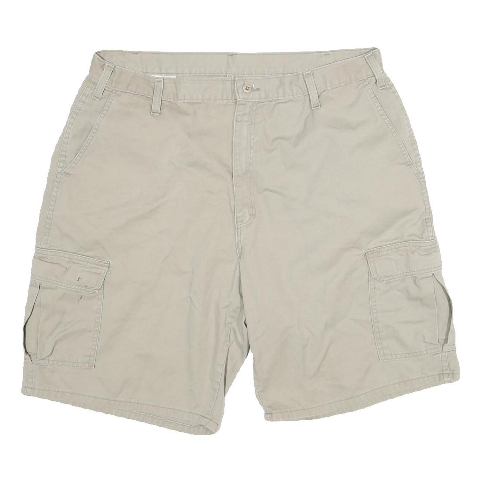 CARHARTT Mens Shorts Beige Cargo Cotton Blend 2XL W34 Workwear Casual Refurbished - N/A refurbished available on Cerqular
