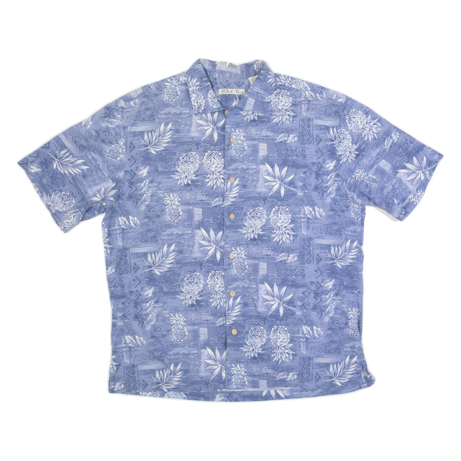 BATIK BAY Mens Hawaiian Shirt Blue Floral L Refurbished - N/A refurbished available on Cerqular