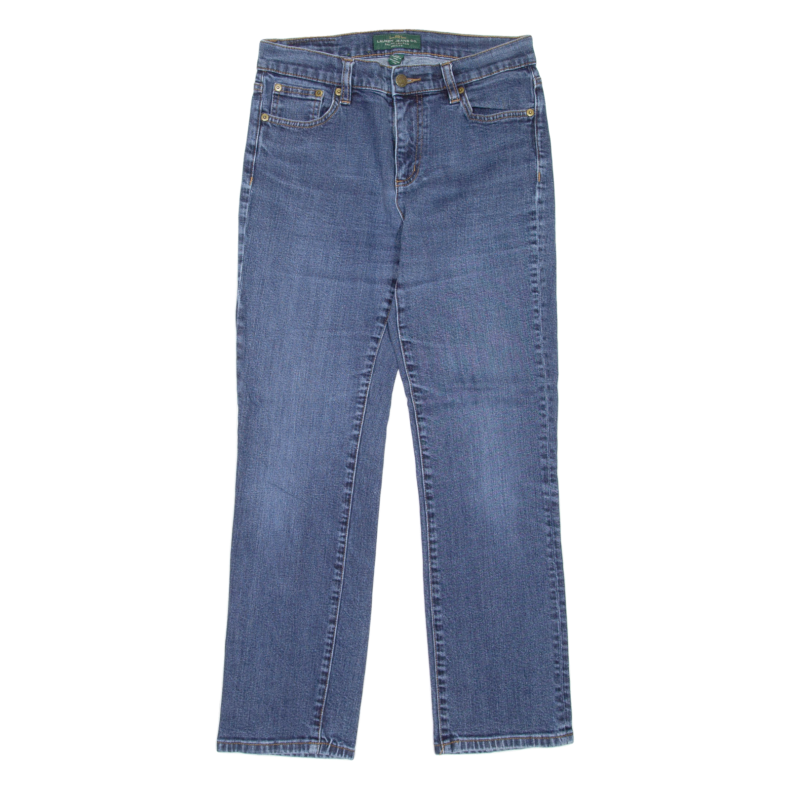 LAUREN RALPH LAUREN Womens Jeans Blue Regular Straight W28 L28 Refurbished - N/A refurbished available on Cerqular