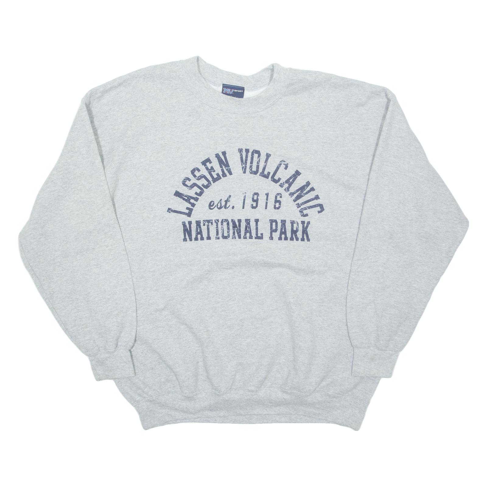 MV SPORT Lassen Volcanic National Park Mens Sweatshirt Grey USA XL Refurbished - N/A refurbished available on Cerqular