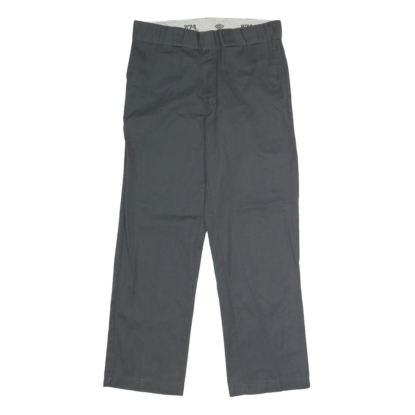DICKIES Mens Polyester Blend Classic Black Trousers W34 L30 Workwear Zip Closure Refurbished - N/A refurbished available on Cerqular