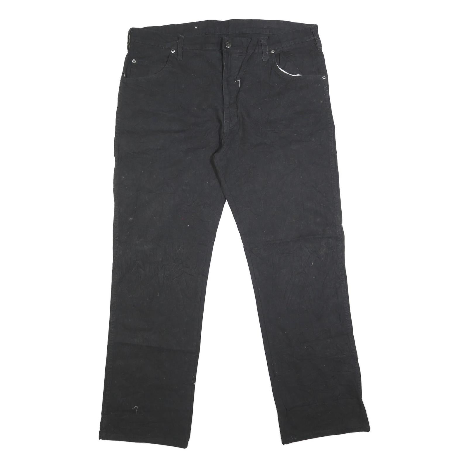 DICKIES Mens Regular Fit Black Cotton Blend Denim Jeans W38 L31 Workwear Zip Refurbished - N/A refurbished available on Cerqular