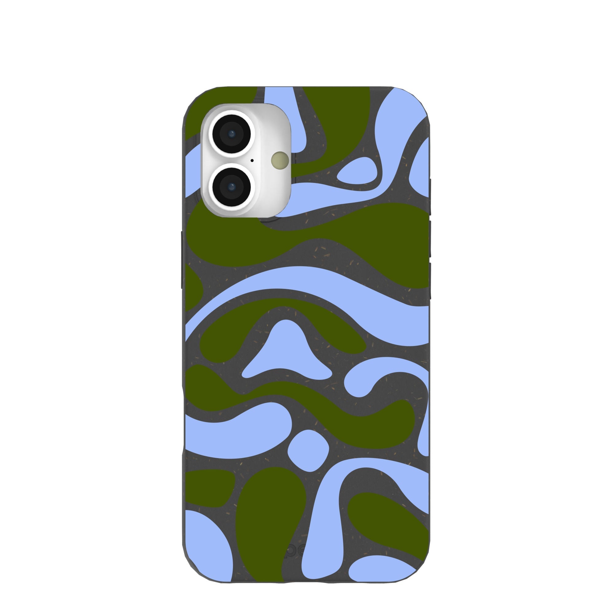 Black Curve and Flow iPhone 16 Plus Case Refurbished - Pela Case refurbished available on Cerqular