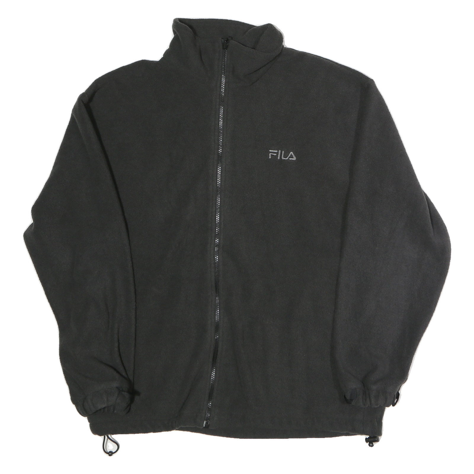 FILA Mens Black Zip Jacket L Polyester Plain Zip Closure Comfort Fit Refurbished - N/A refurbished available on Cerqular