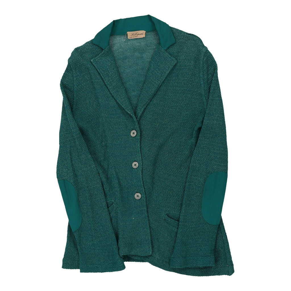 Les Copains Cardigan - XL Green Cotton | Size: x-large Refurbished - N/A (Preloved Designer is not a specific brand, it refurbished available on Cerqular