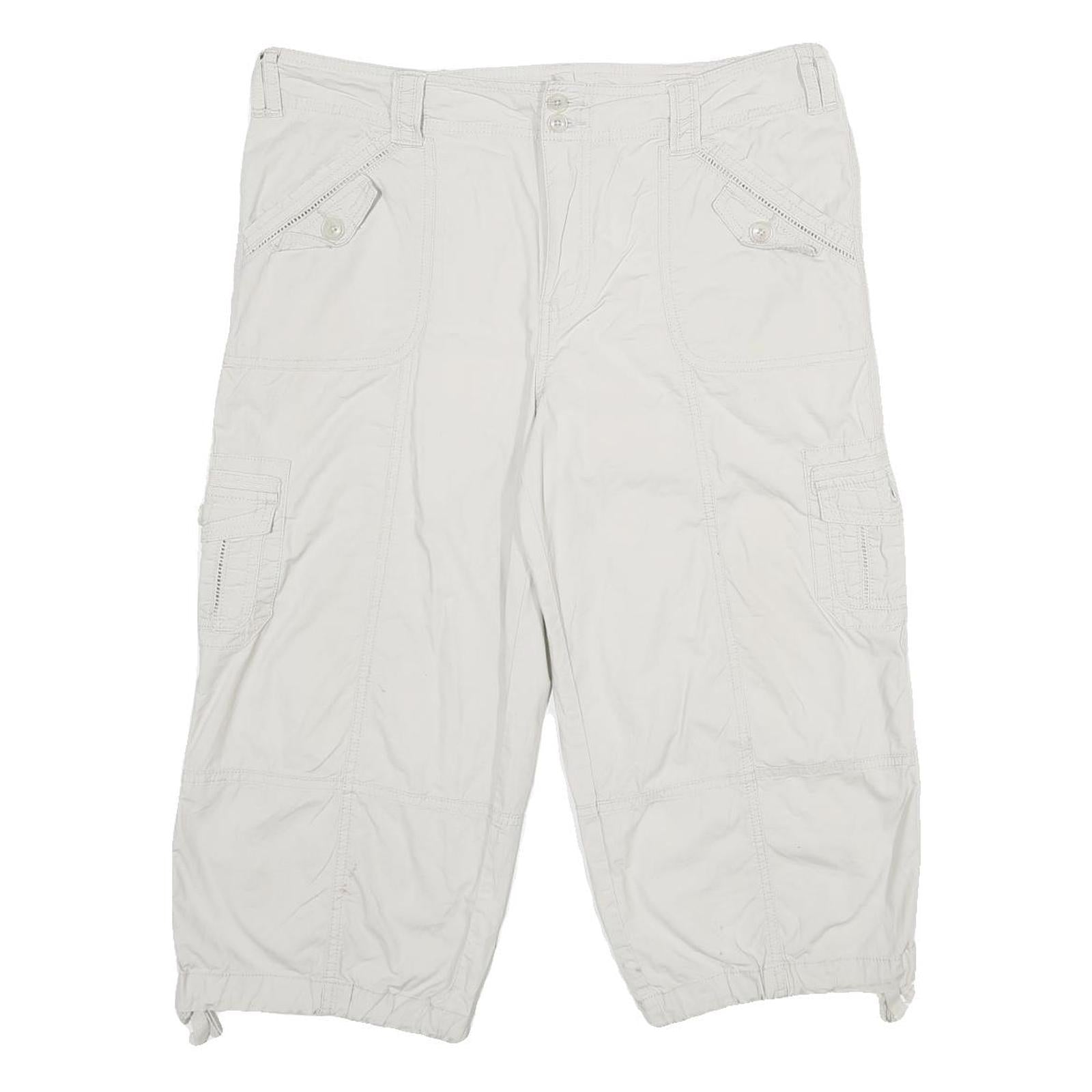 DRESSBARN Womens Shorts White Cargo UK 16 W36 Cotton Blend Casual Stylish Refurbished - N/A refurbished available on Cerqular