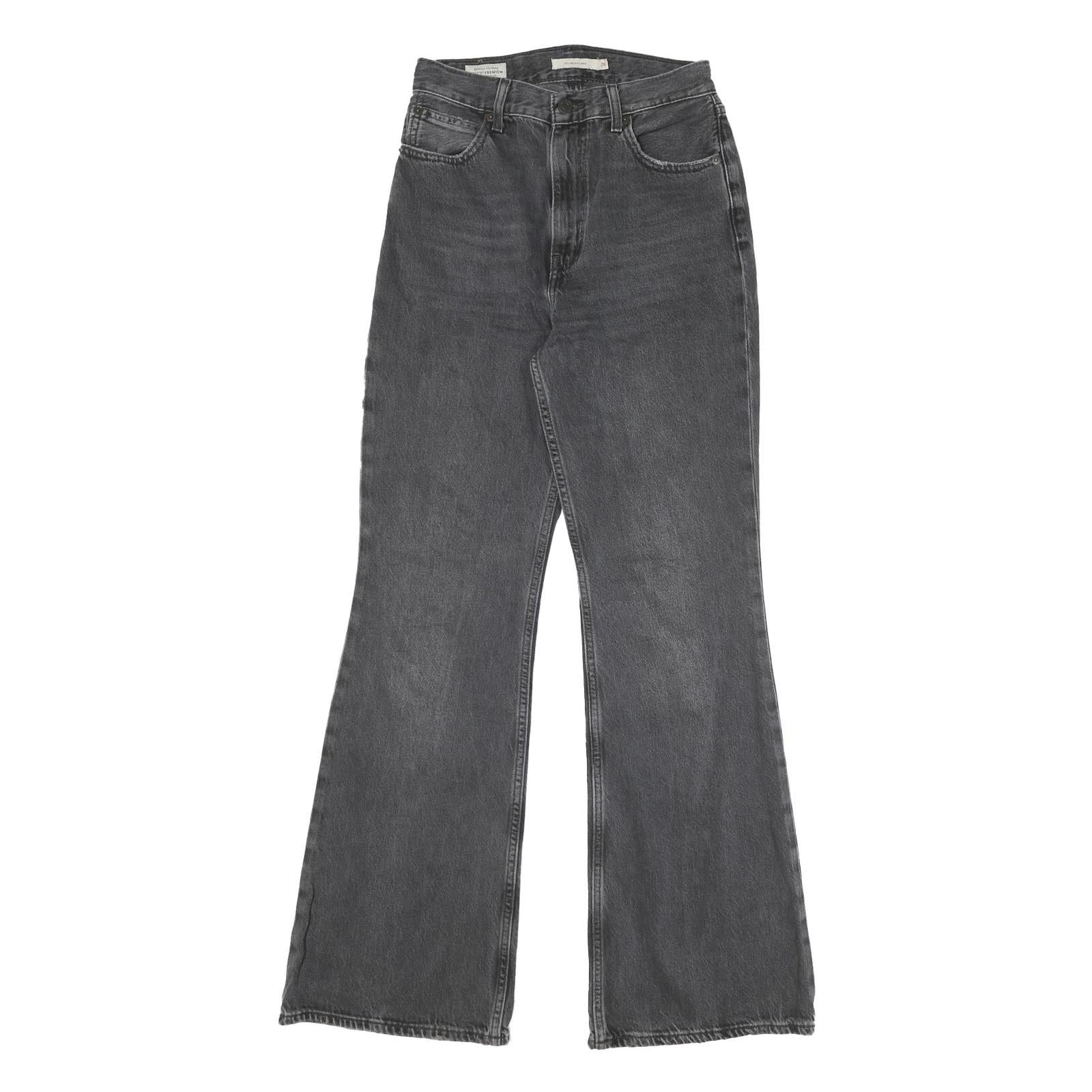 LEVI'S Womens Jeans Black Regular Flared Denim Medium W26 L31 Classic Style Refurbished - N/A refurbished available on Cerqular