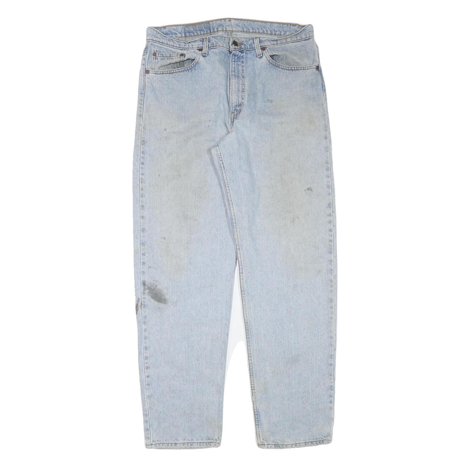 LEVI'S 550 Mens Jeans Blue Relaxed Loose Denim Light W35 L33 Classic Casual Refurbished - N/A refurbished available on Cerqular