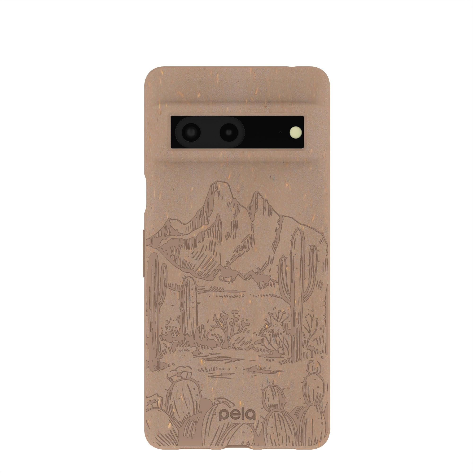 Chocolate Brown Desert Run Google Pixel 7 Case Refurbished - Pela Case refurbished available on Cerqular