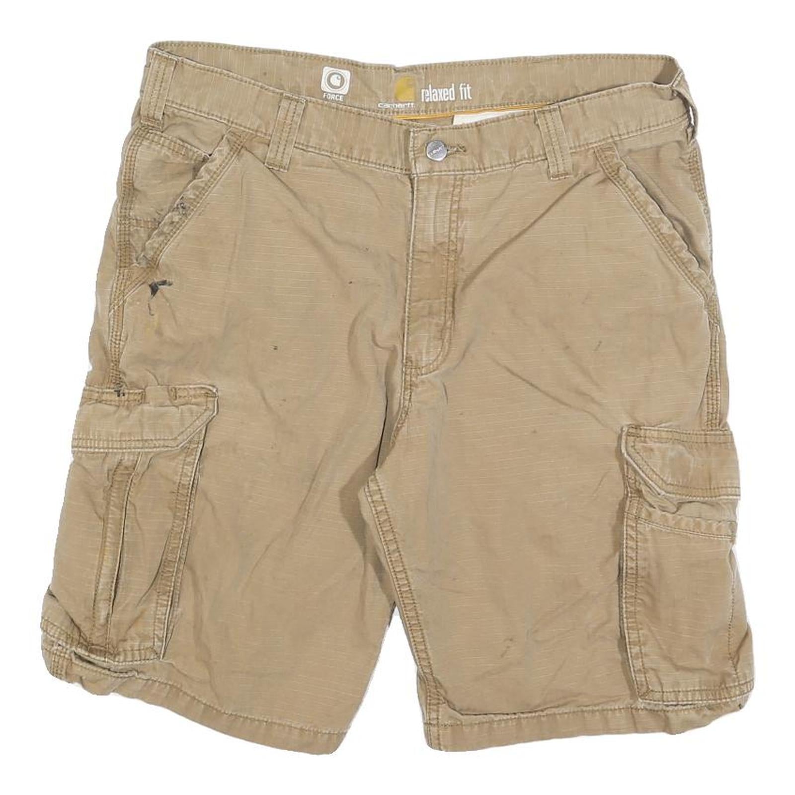 CARHARTT Mens Shorts Beige Casual Cargo Relaxed Fit M W34 Workwear Utility Refurbished - N/A refurbished available on Cerqular